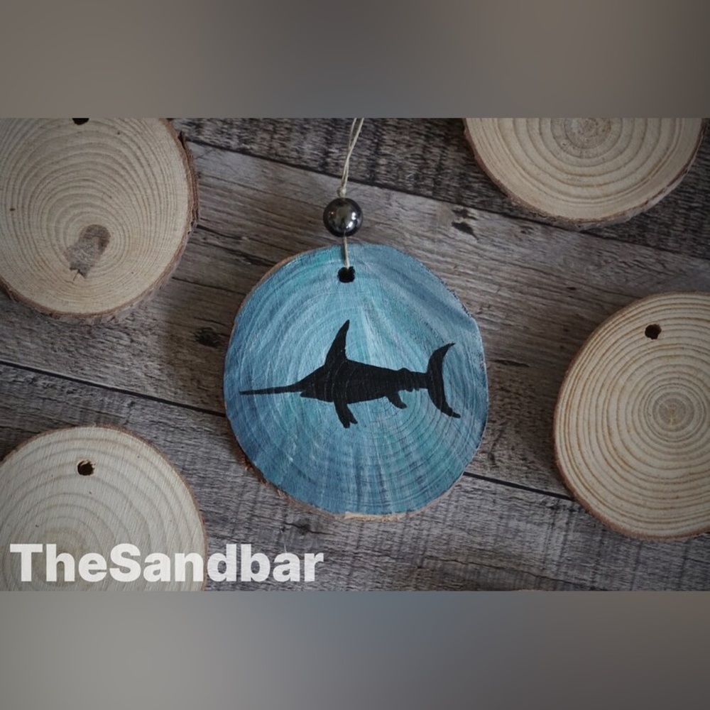 Sailfish Ornament Hand Painted Wood Ornament Fishing Ornament Gift TheSandb…